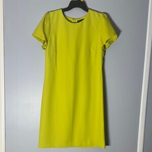 Banana Republic Vibrant Lime Mini Dress